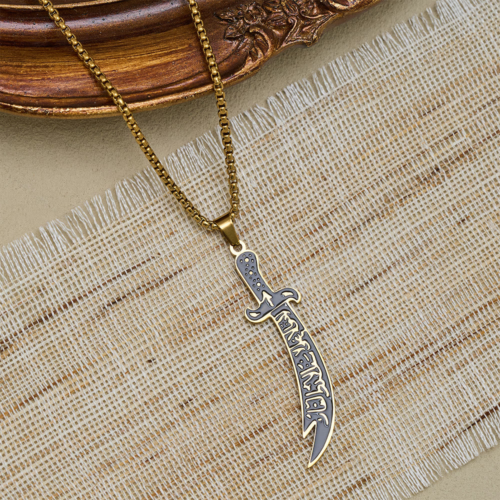 HilalHaven Warrior Spirit Sword Pendant Necklace - image 3