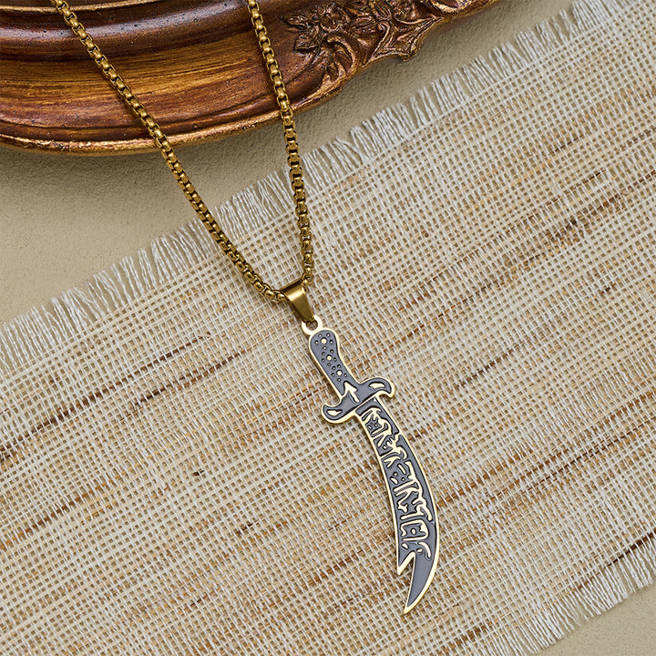 HilalHaven Warrior Spirit Sword Pendant Necklace - image 3