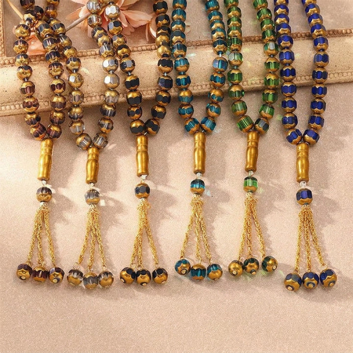  HilalHaven Faceted Glass Beaded Tasbih - image 0