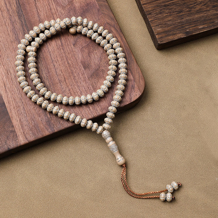 HilalHaven Modern Minimalist Acrylic 99 Beads Tasbih - Light Taupe - image 4