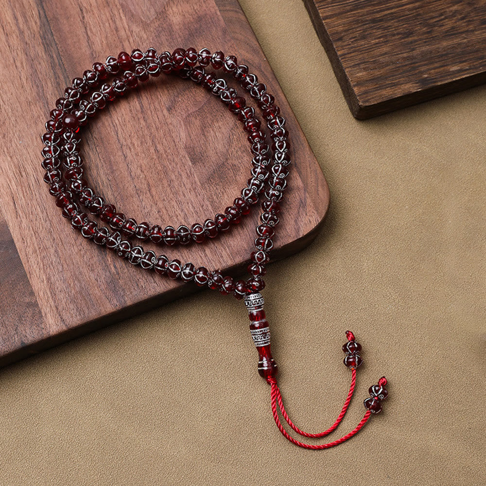 HilalHaven Modern Minimalist Acrylic 99 Beads Tasbih - Burgundy - image 1