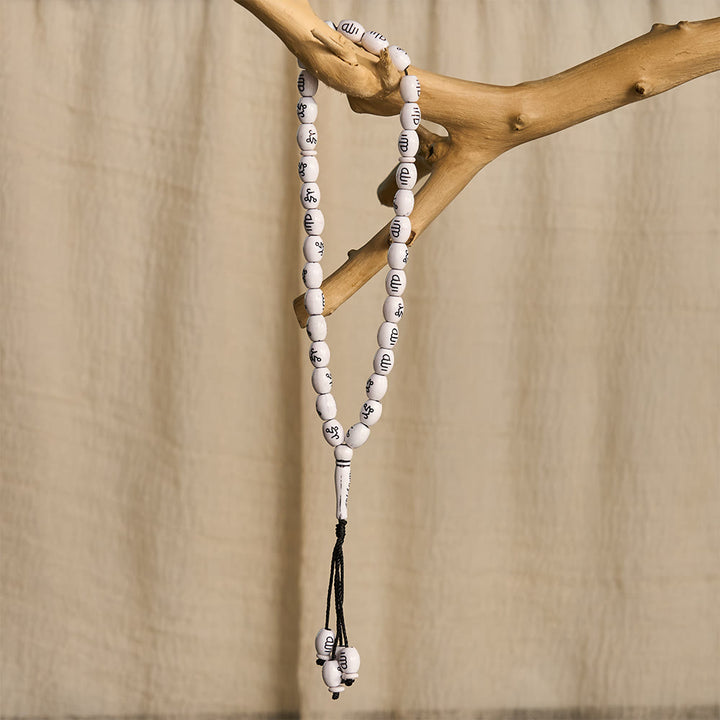 HilalHaven 33 Beads Oval Acrylic Tasbih — Handcrafted Cultural 33 Beads Tasbih with Tassel - image 15