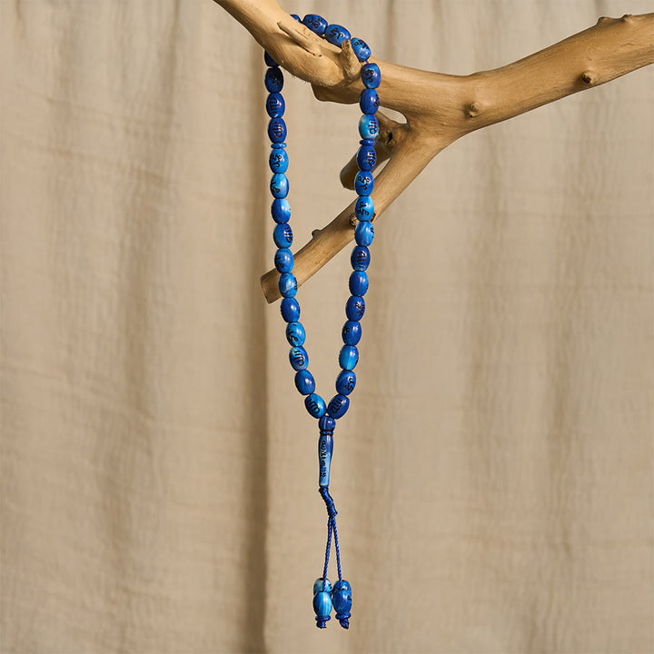 HilalHaven 33 Beads Oval Acrylic Tasbih — Handcrafted Cultural 33 Beads Tasbih with Tassel - image 11