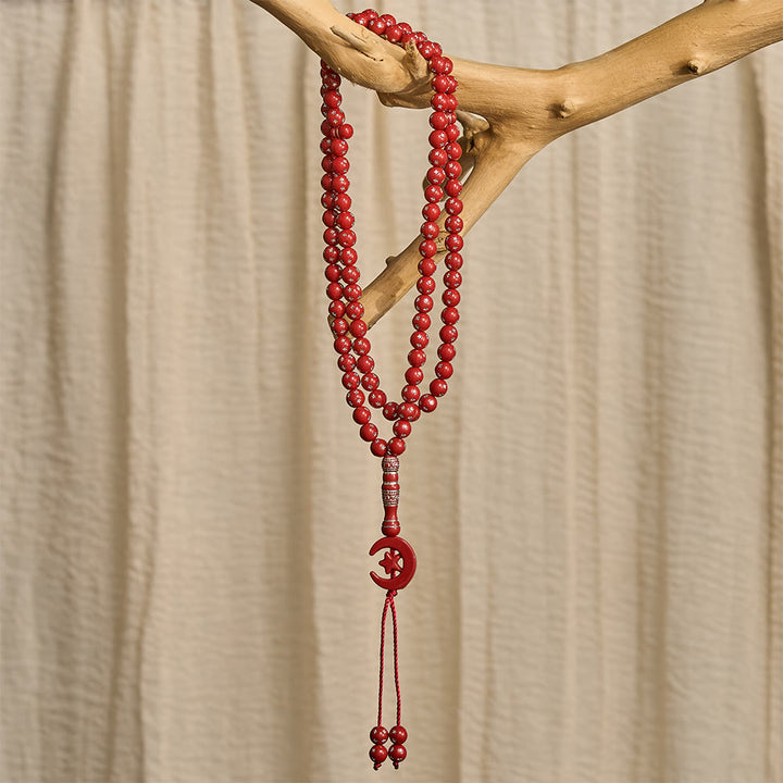 HilalHaven Serene Acrylic Bead Strand — Polished Calming Tassel Meditation Beads - image 11
