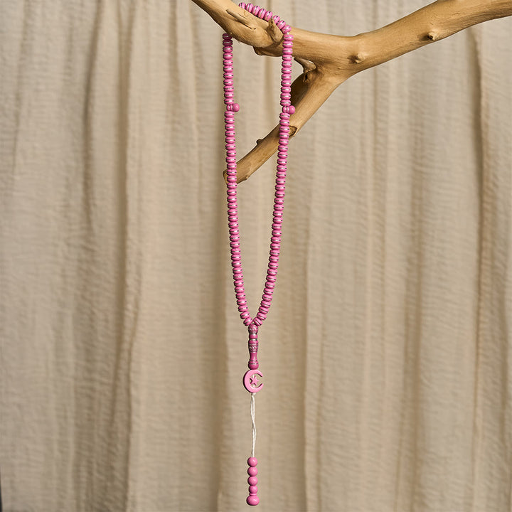 HilalHaven Serene Acrylic Disc 99 Beads Tasbih — Polished Handmade Meditation Strand - image 7