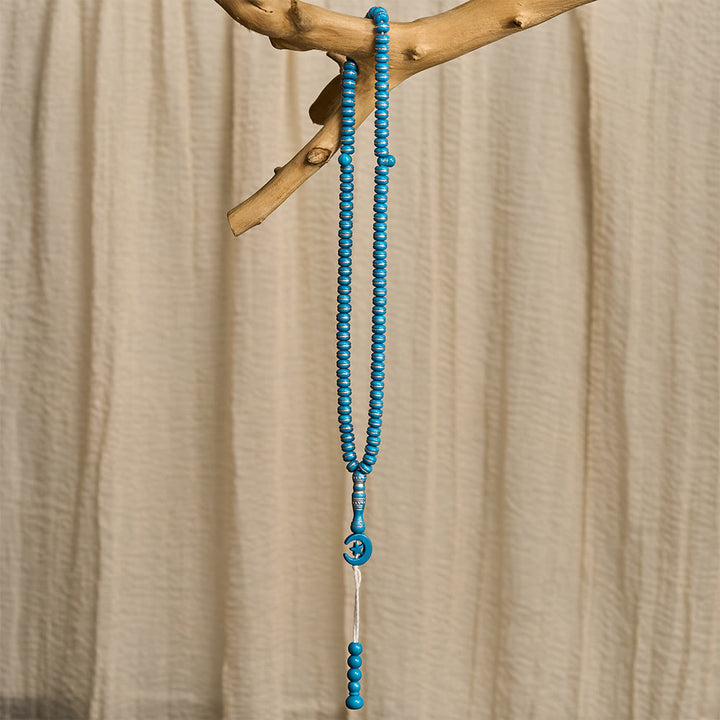 HilalHaven Serene Acrylic Disc 99 Beads Tasbih — Polished Handmade Meditation Strand - image 15