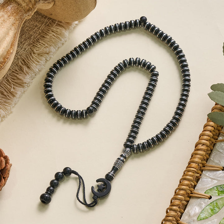 HilalHaven Serene Acrylic Disc 99 Beads Tasbih — Polished Handmade Meditation Strand - image 10