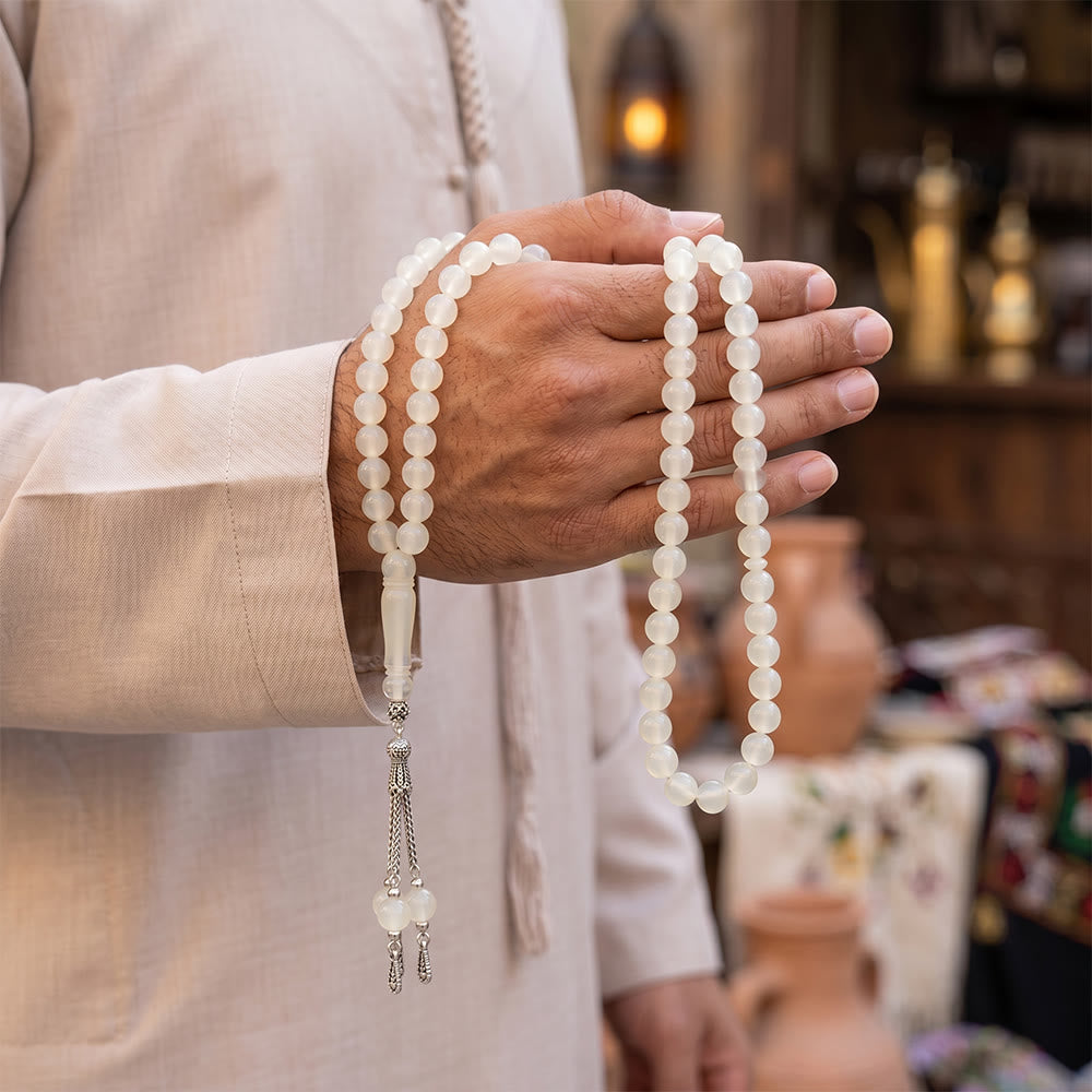 HilalHaven Serene Luminous Bead Strand — Handcrafted Glowing Meditation 99 Beads Tasbih - image 4
