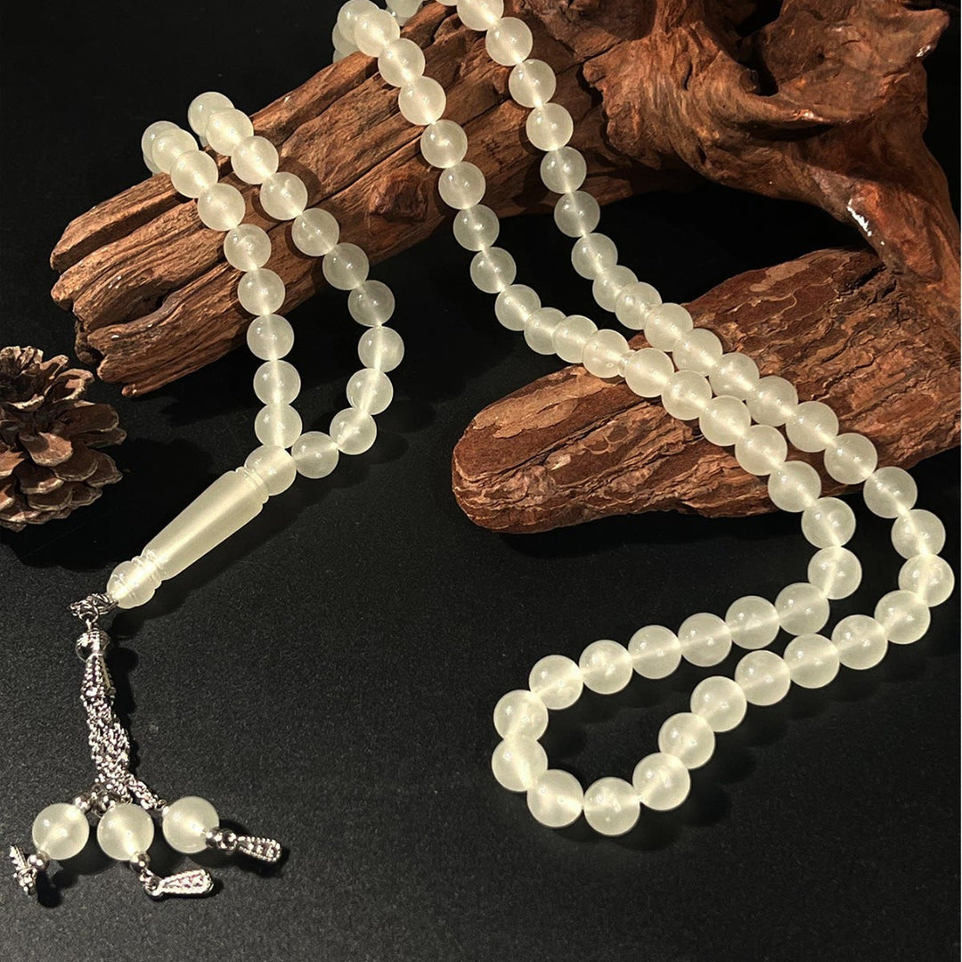 HilalHaven Serene Luminous Bead Strand — Handcrafted Glowing Meditation 99 Beads Tasbih - 99 Luminous Beads Tasbih - image 0