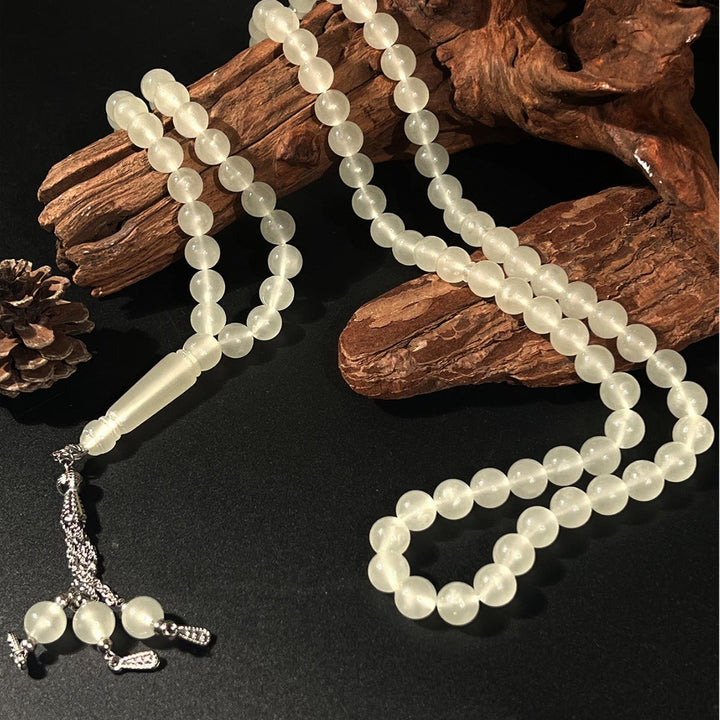 HilalHaven Serene Luminous Bead Strand — Handcrafted Glowing Meditation 99 Beads Tasbih - 99 Luminous Beads Tasbih - image 0