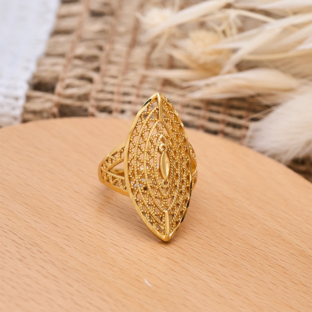 HilalHaven Unisex Gold-Plated Openwork Rings — 5 Modern Openwork Styles - image 9