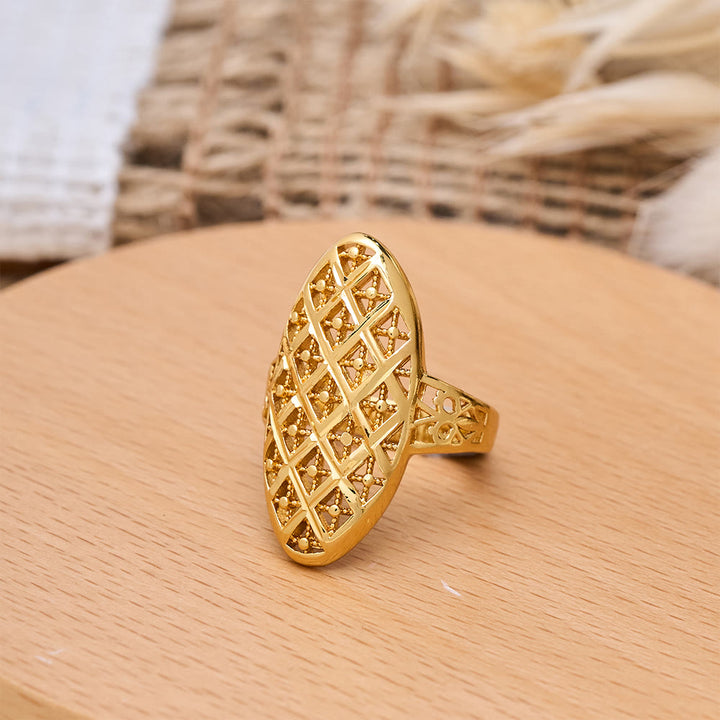 HilalHaven Unisex Gold-Plated Openwork Rings — 5 Modern Openwork Styles - image 11
