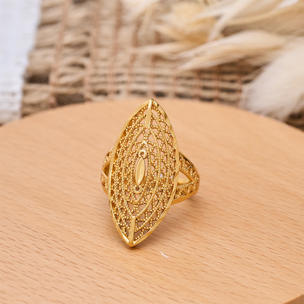 HilalHaven Unisex Gold-Plated Openwork Rings — 5 Modern Openwork Styles - image 8
