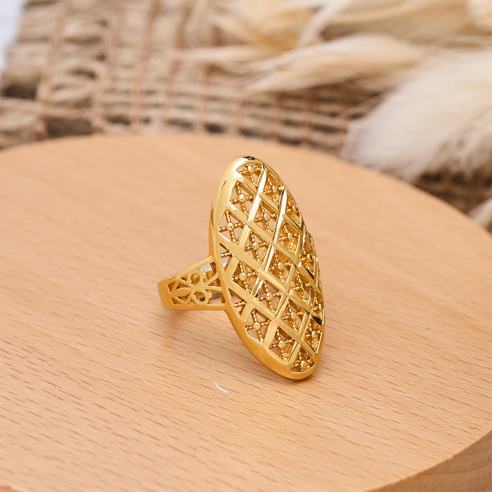 HilalHaven Unisex Gold-Plated Openwork Rings — 5 Modern Openwork Styles - image 12