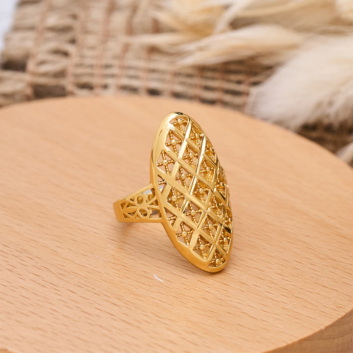 HilalHaven Unisex Gold-Plated Openwork Rings — 5 Modern Openwork Styles - image 12