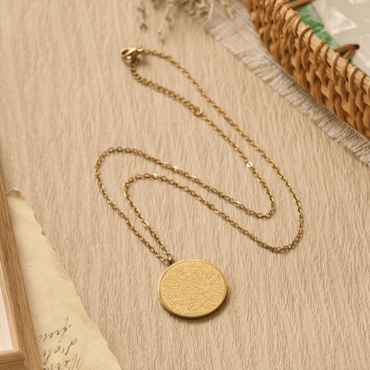 FREE Today: Inner Peace Ayatul Kursi Script Necklace — Polished Daily Wear Pendant - image 2