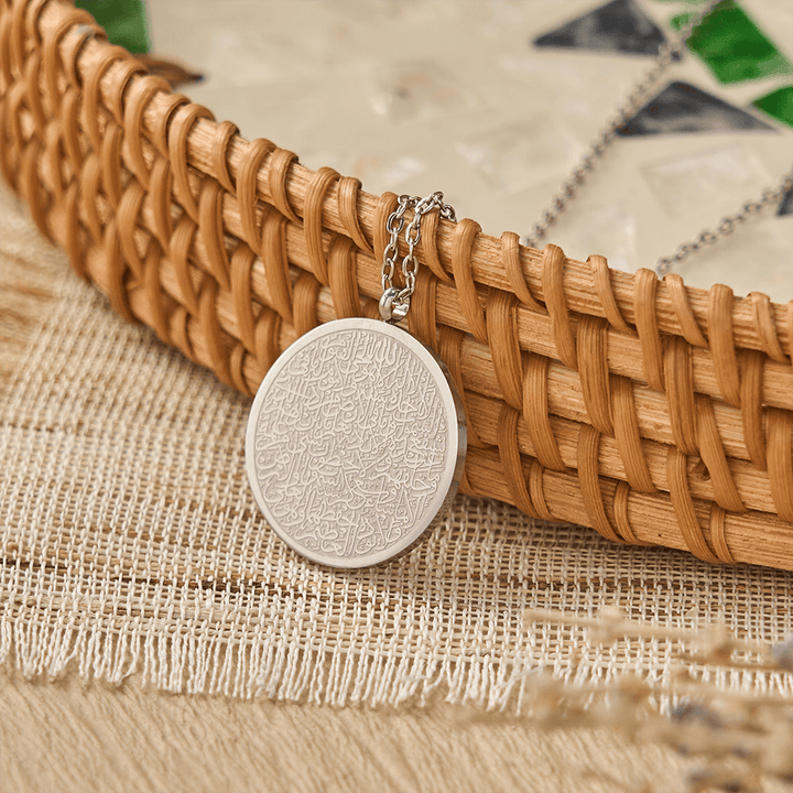 FREE Today: Inner Peace Ayatul Kursi Script Necklace — Polished Daily Wear Pendant - image 8