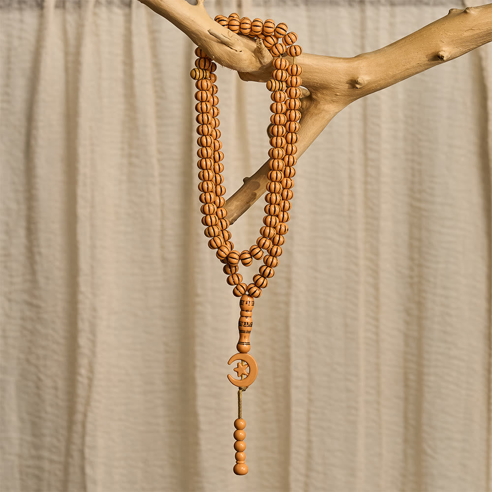 HilalHaven "Noor Crescent" Handcrafted Tasbih — Carved 33 Beads Tasbih - image 19