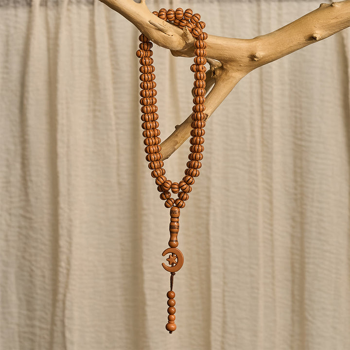 HilalHaven "Noor Crescent" Handcrafted Tasbih — Carved 33 Beads Tasbih - image 7