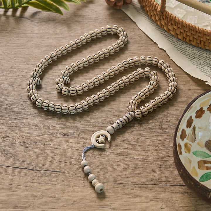 HilalHaven "Noor Crescent" Handcrafted Tasbih — Carved 33 Beads Tasbih - image 13