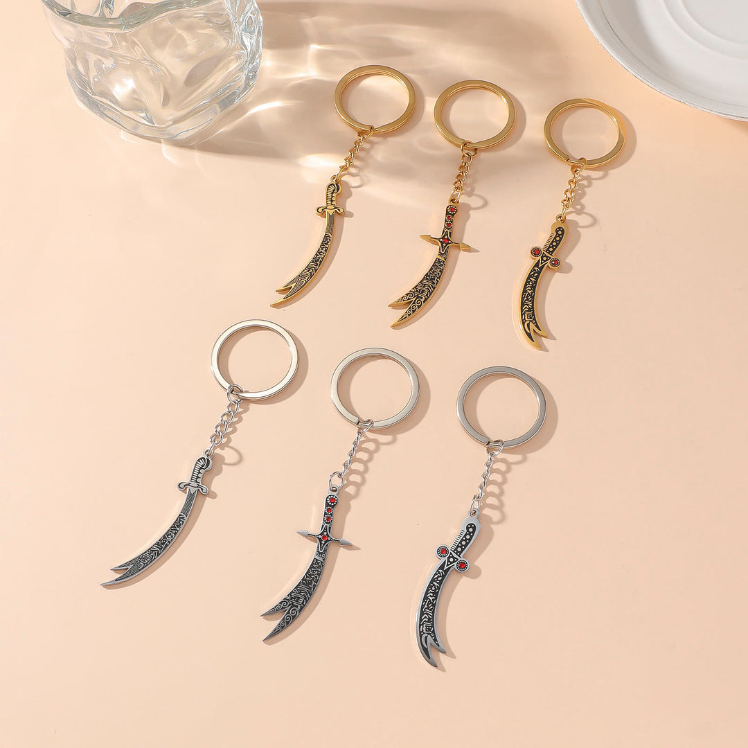 HilalHaven Warrior’s Verse Engraved Zulfiqar Keychain  - image 6
