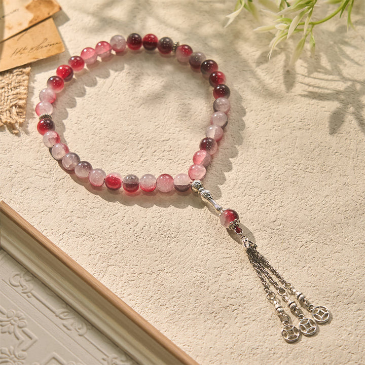 HilalHaven Celestial Whisper Faceted Glass 33 Beads Tasbih - image 5
