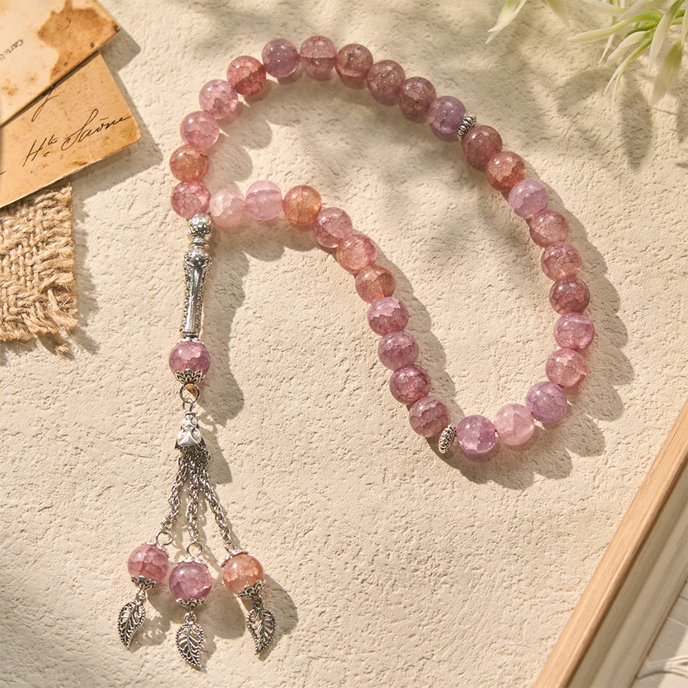 HilalHaven Celestial Whisper Faceted Glass 33 Beads Tasbih - image 7