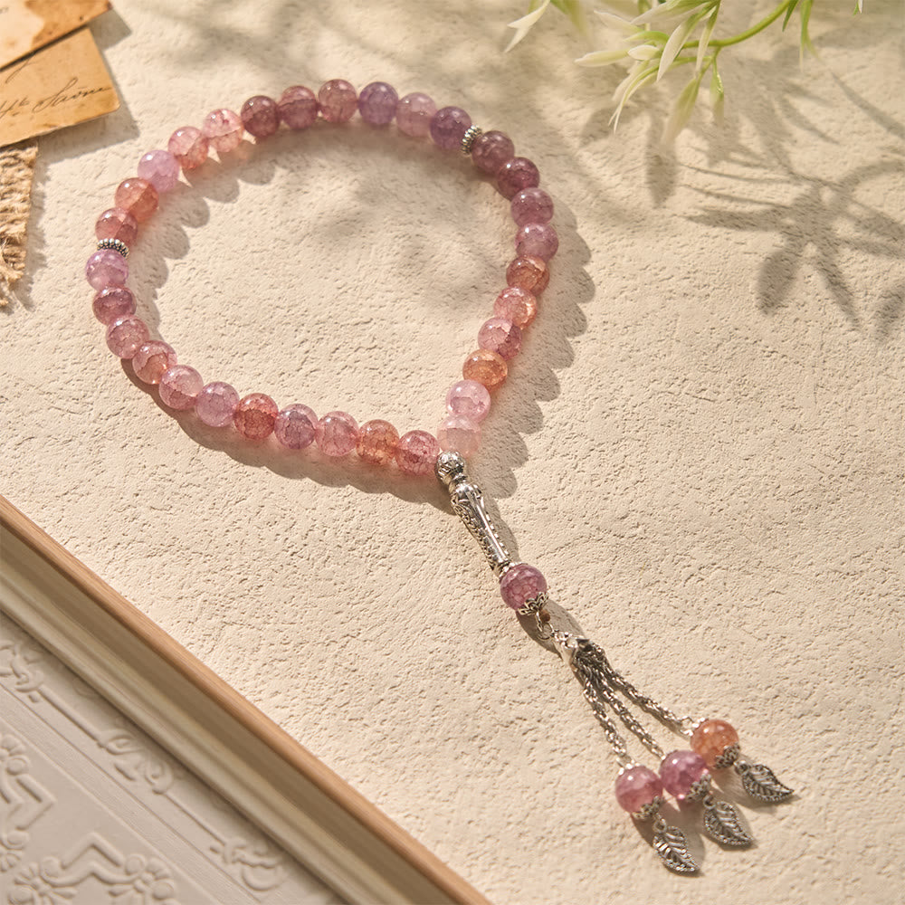 HilalHaven Celestial Whisper Faceted Glass 33 Beads Tasbih - image 8