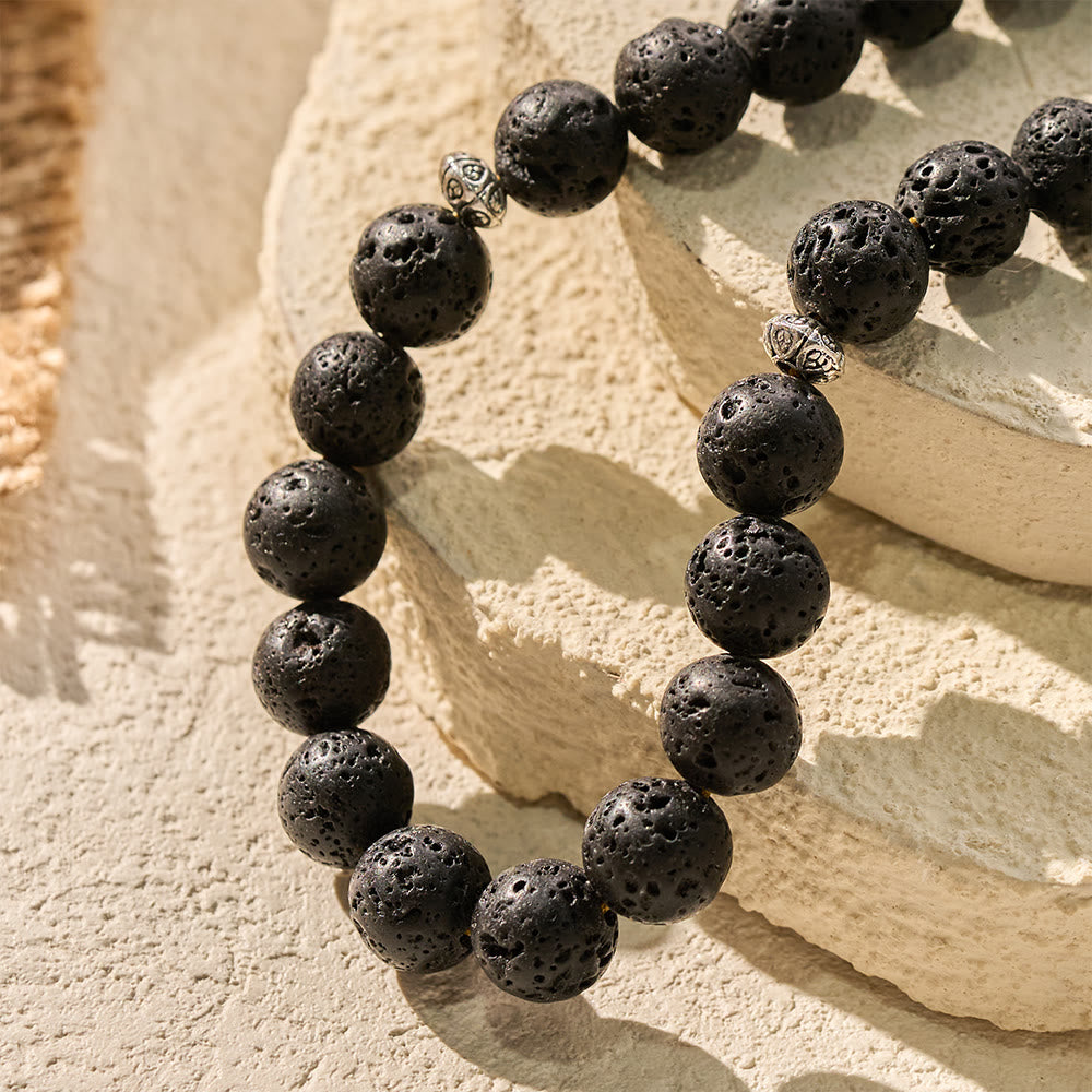 HilalHaven Volcanic Harmony Matte Black Stone 33 Beads Tasbih — Timeless Design - image 3
