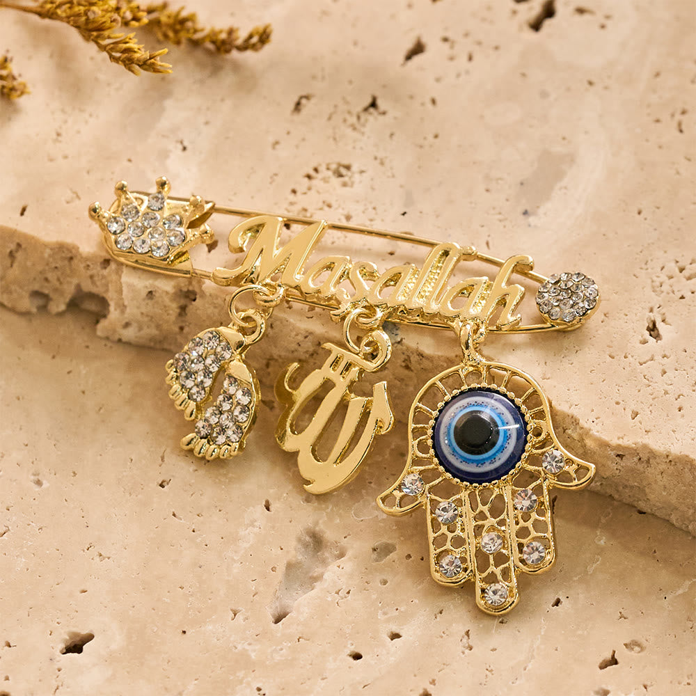 HilalHaven Sacred Assembly Multi Motif Brooch - image 1
