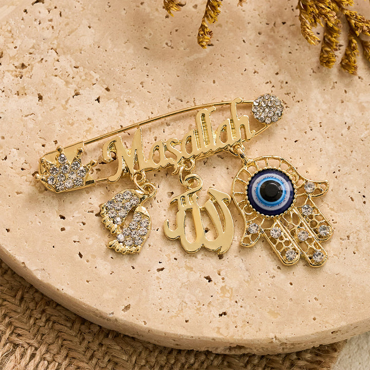 HilalHaven Sacred Assembly Multi Motif Brooch - image 2