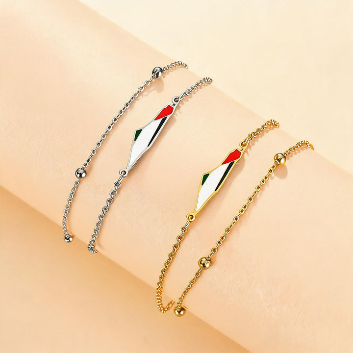 HilalHaven Homeland Grace Palestine Map Charm Bracelet  - image 1