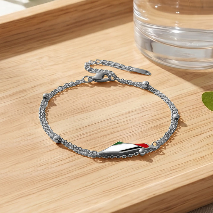 HilalHaven Homeland Grace Palestine Map Charm Bracelet  - Silver - image 4
