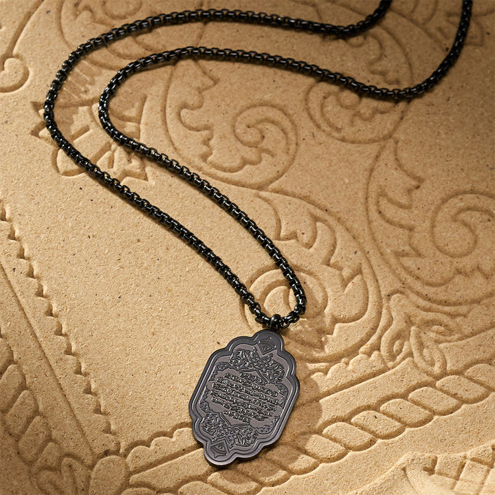HilalHaven Arch of Blessing Ayatul Kursi Framed Pendant Necklace  - image 10