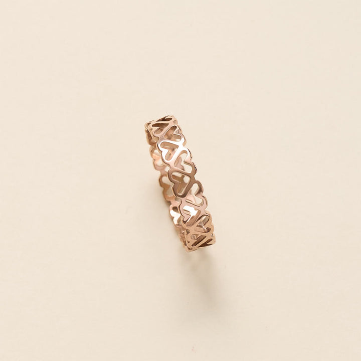 HilalHaven Bound Tenderness Linked Heart Ring - image 8