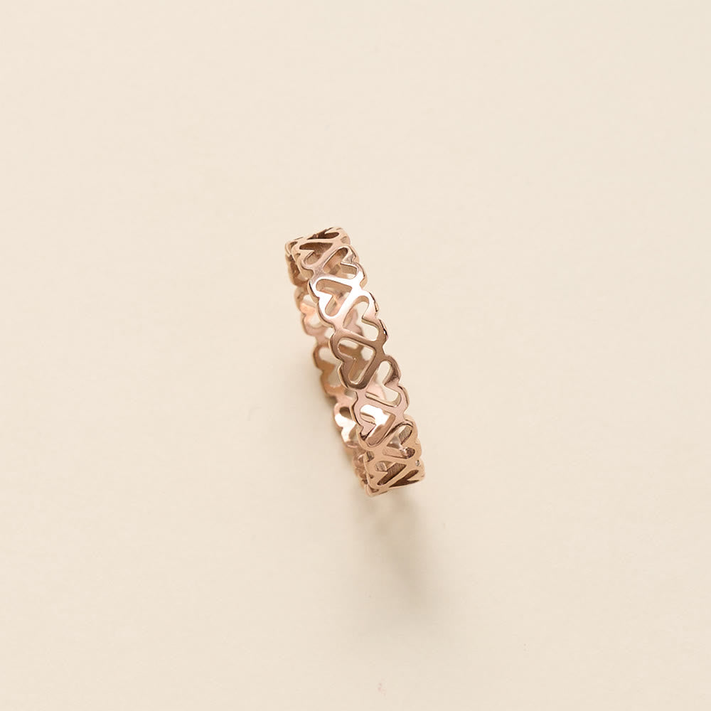 HilalHaven Bound Tenderness Linked Heart Ring - image 8