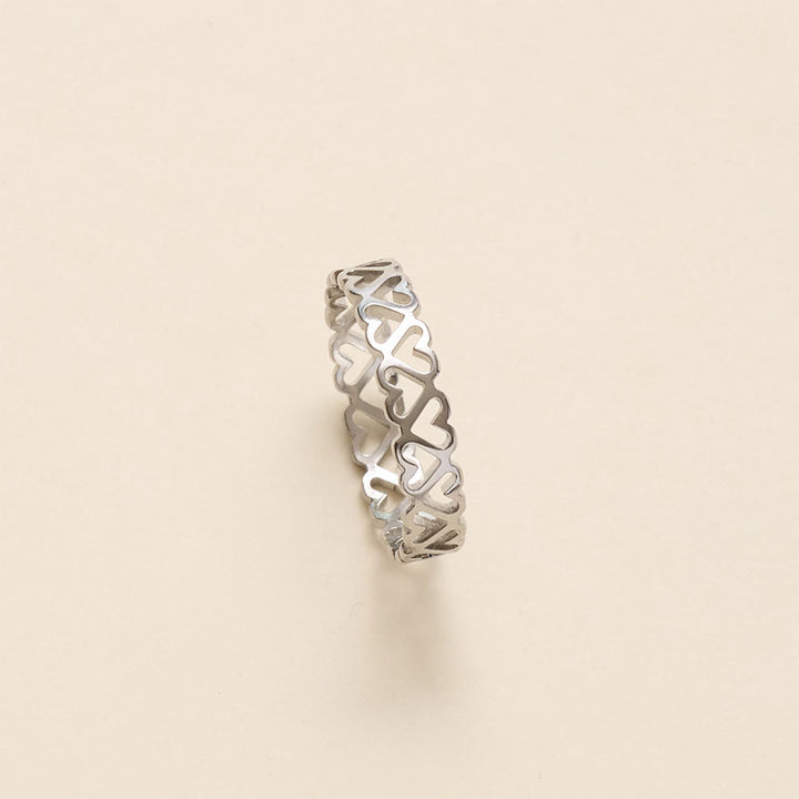 HilalHaven Bound Tenderness Linked Heart Ring - image 12