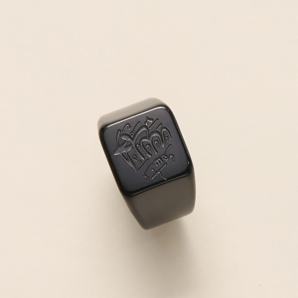 FREE TODAY: Stainless Steel Square Signet Ring——Allah Calligraphy Engraved Jewelry for Men &amp; Women - image 10