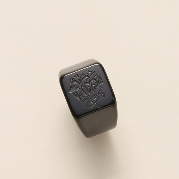 FREE TODAY: Stainless Steel Square Signet Ring——Allah Calligraphy Engraved Jewelry for Men &amp; Women - image 10