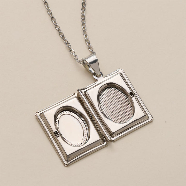 HilalHaven Allah Locket Pendant Necklace — Polished Stainless Steel - image 2