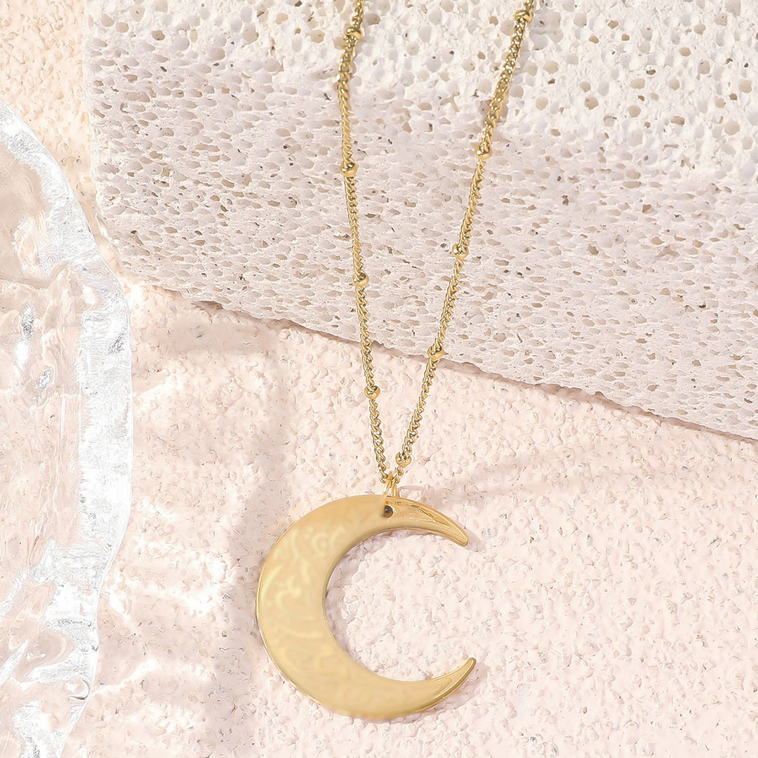 HilalHaven Crescent of Ease &amp; Protection Ayatul Kursi Necklace - Golden - image 2