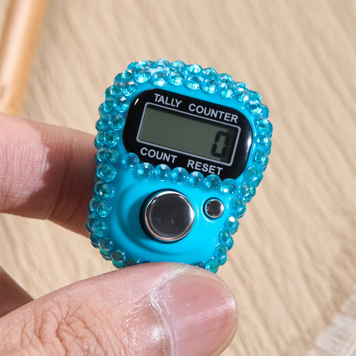 HilalHaven Gem Rhythm Bezel-set Ring Digital Counter — Multi-hue Portable Electronic Count Gadget - image 11