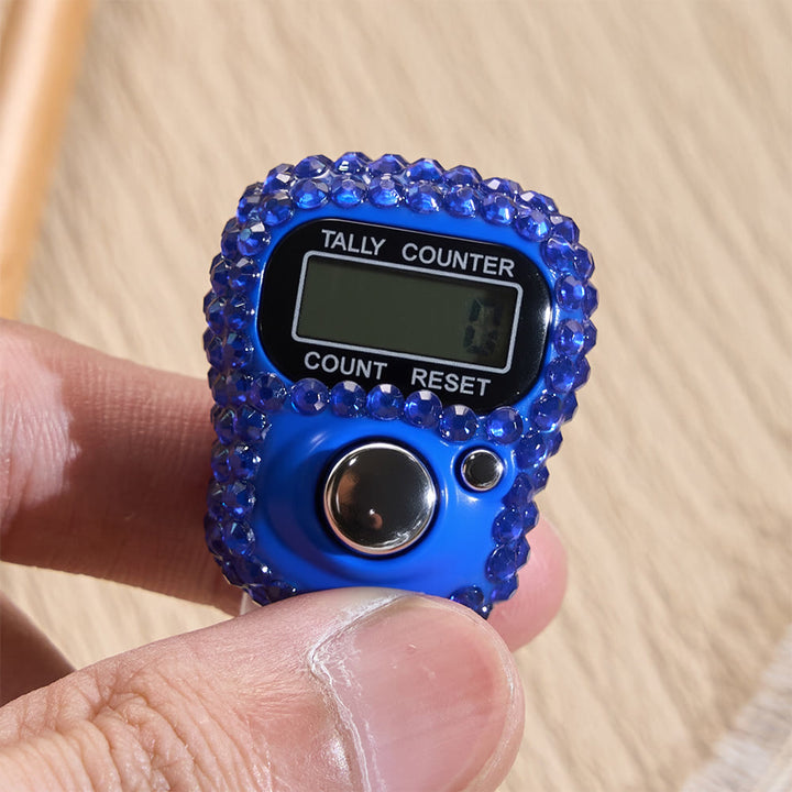 HilalHaven Gem Rhythm Bezel-set Ring Digital Counter — Multi-hue Portable Electronic Count Gadget - image 17
