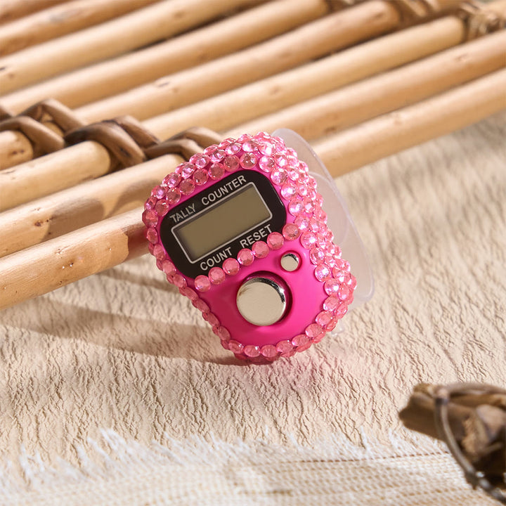 HilalHaven Gem Rhythm Bezel-set Ring Digital Counter — Multi-hue Portable Electronic Count Gadget - image 15
