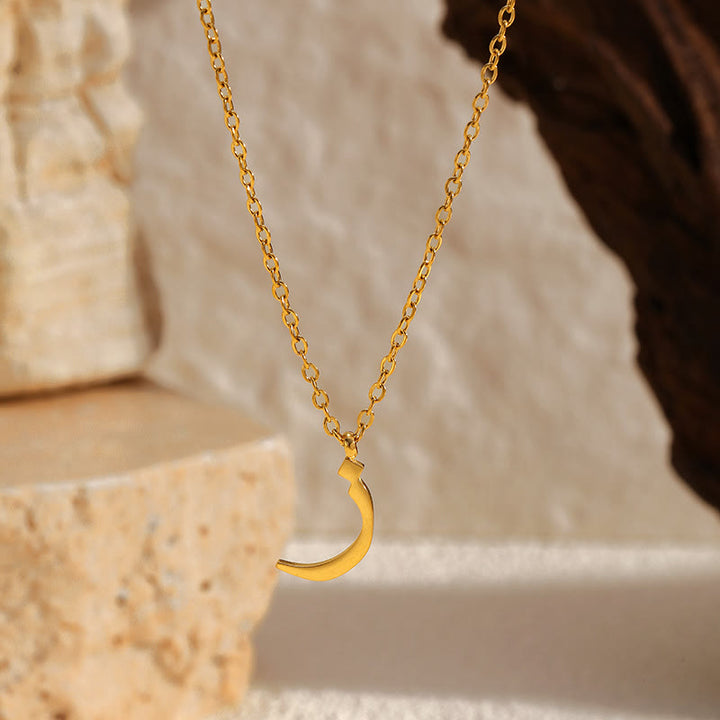 HilalHaven Script Initial Single Arabic Letter Pendant - Ra - image 2