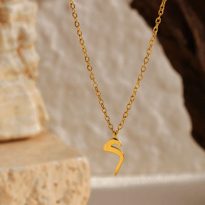 HilalHaven Script Initial Single Arabic Letter Pendant - Seen - image 11