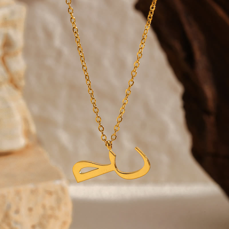 HilalHaven Script Initial Single Arabic Letter Pendant - Ha(Style 2) - image 7