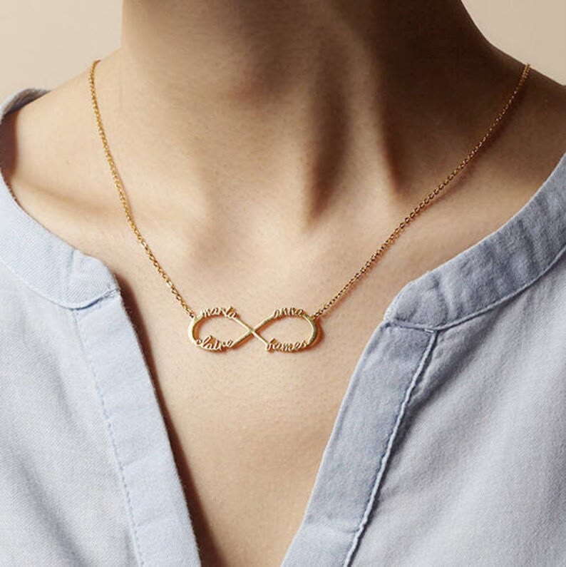 HilalHaven Endless Bond Custom Infinity Name Necklace  - image 3