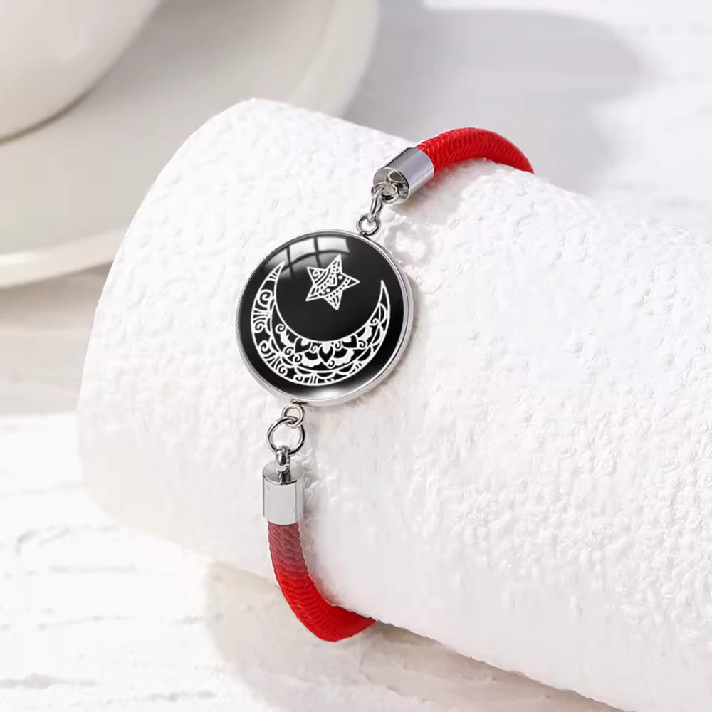 HilalHaven Woven Blessing Corded Glow-in-the-Dark Charm Bracelet - image 3