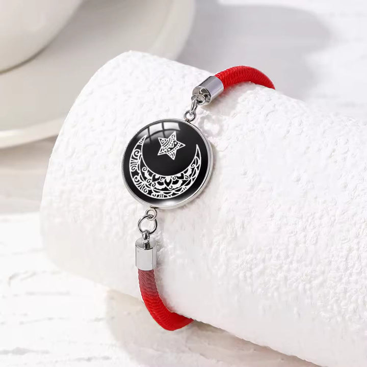 HilalHaven Woven Blessing Corded Glow-in-the-Dark Charm Bracelet - image 3